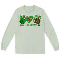 Matcha Peace love luck St. Patrick's Day Long Sleeve Tee - Neo Western