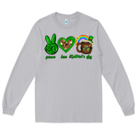 Moon Dust Peace love luck St. Patrick's Day Long Sleeve Tee - Neo Western