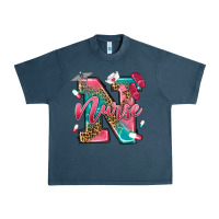 Midnight Navy western nurse Urban Heavy Tee - texasbilliewilder