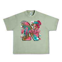 Oil Green western nurse Urban Heavy Tee - texasbilliewilder