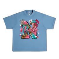 Pebble Blue western nurse Urban Heavy Tee - texasbilliewilder