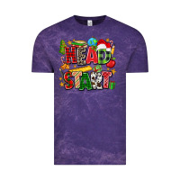 Cloud Purple head start christmas Vintage Tee - Zillion Design Studio