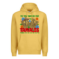Antique Gold tis the season for tamales tama la la la la la la Premium Hoodie - MaliasSmallBusiness