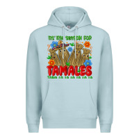 Blue Mist tis the season for tamales tama la la la la la la Premium Hoodie - MaliasSmallBusiness