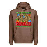 Chestnut tis the season for tamales tama la la la la la la Premium Hoodie - MaliasSmallBusiness