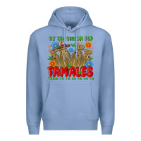 Colony Blue tis the season for tamales tama la la la la la la Premium Hoodie - MaliasSmallBusiness