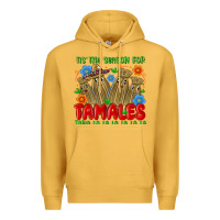 Mustard tis the season for tamales tama la la la la la la Premium Hoodie - MaliasSmallBusiness