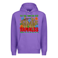 Purple tis the season for tamales tama la la la la la la Premium Hoodie - MaliasSmallBusiness