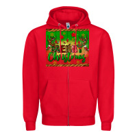 Red merry christmas tumbler Zipper Hoodie - BundleAndBundleShop