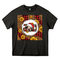 Asphalt joy christmas cow Heavy Core Tee - LillyAllenDesigns