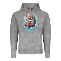 Cloud Rock happy santa Vintage Hoodie - Unal Design