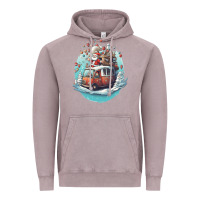 Vintage Zinc happy santa Vintage Hoodie - Unal Design