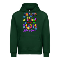 Forest Green autism i'll be just fine with a mom like mine Urban Hoodie - Artiststas