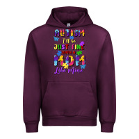 Mauve Wine autism i'll be just fine with a mom like mine Urban Hoodie - Artiststas