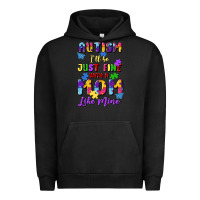 Pigment Black autism i'll be just fine with a mom like mine Urban Hoodie - Artiststas