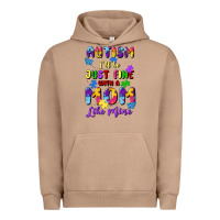 Pigment Burro autism i'll be just fine with a mom like mine Urban Hoodie - Artiststas