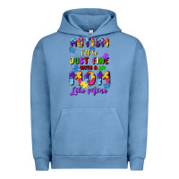 Pigment Pebble Blue autism i'll be just fine with a mom like mine Urban Hoodie - Artiststas