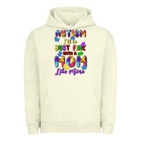 Pigment Pistachio autism i'll be just fine with a mom like mine Urban Hoodie - Artiststas