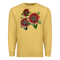 Antique Gold Florenza Sunflower Premium Sweatshirt - LillyAllenDesigns