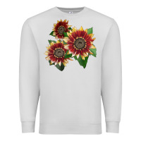Dove Grey Florenza Sunflower Premium Sweatshirt - LillyAllenDesigns
