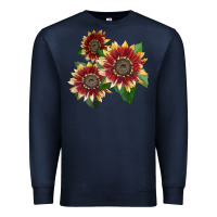 Navy Florenza Sunflower Premium Sweatshirt - LillyAllenDesigns