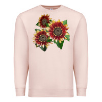 Pale Pink Florenza Sunflower Premium Sweatshirt - LillyAllenDesigns
