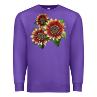 Purple Florenza Sunflower Premium Sweatshirt - LillyAllenDesigns