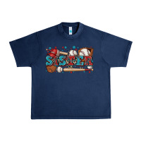 Navy sister baseball Urban Heavy Tee - Zillion Design Studio