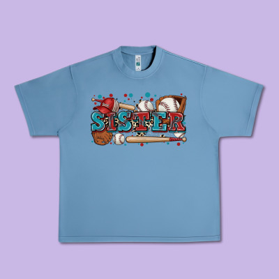 Sister Baseball Urban Heavy Tee Designed By Zillion Design Studio