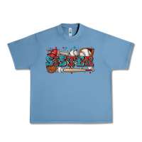 Pebble Blue sister baseball Urban Heavy Tee - Zillion Design Studio