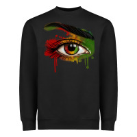 Black Watercolor Juneteenth eyes Heavyweight Sweatshirt - RanaPortraitStore