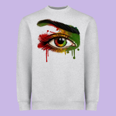 Heavyweight Sweatshirt Watercolor Juneteenth eyes