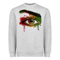 Heather Grey Watercolor Juneteenth eyes Heavyweight Sweatshirt - RanaPortraitStore