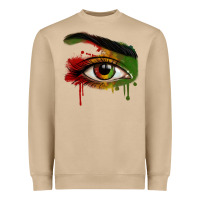 Mushroom Watercolor Juneteenth eyes Heavyweight Sweatshirt - RanaPortraitStore