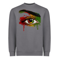 Storm Watercolor Juneteenth eyes Heavyweight Sweatshirt - RanaPortraitStore