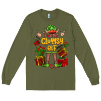 Army Green im the clumsy elf Long Sleeve Tee - FaDigitalArtStudio