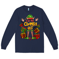 Navy im the clumsy elf Long Sleeve Tee - FaDigitalArtStudio