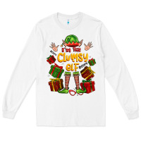 White im the clumsy elf Long Sleeve Tee - FaDigitalArtStudio