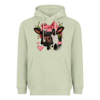 Matcha valentines day cow Heavyweight Hoodie - Jasminsmagicworld