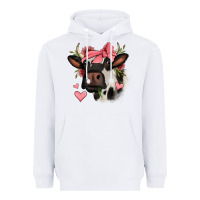 White valentines day cow Heavyweight Hoodie - Jasminsmagicworld