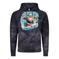 Cloud Black happy santa Vintage Hoodie - Unal Design