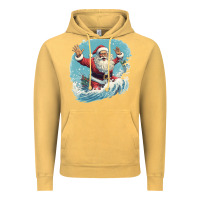 Vintage Mustard happy santa Vintage Hoodie - Unal Design