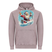 Vintage Zinc happy santa Vintage Hoodie - Unal Design