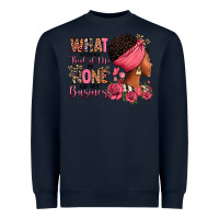 Navy What other think of me is none of my business afro Heavyweight Sweatshirt - RanaPortraitStore