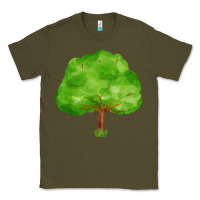 Army Green tree Classic Tee - FaDigitalArtStudio
