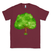 Burgundy tree Classic Tee - FaDigitalArtStudio