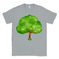 Heather Grey tree Classic Tee - FaDigitalArtStudio