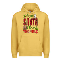 Antique Gold sorry santa ı drank the milk Premium Hoodie - MaliasSmallBusiness