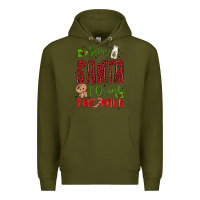 Army Green sorry santa ı drank the milk Premium Hoodie - MaliasSmallBusiness