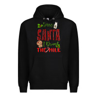 Black sorry santa ı drank the milk Premium Hoodie - MaliasSmallBusiness
